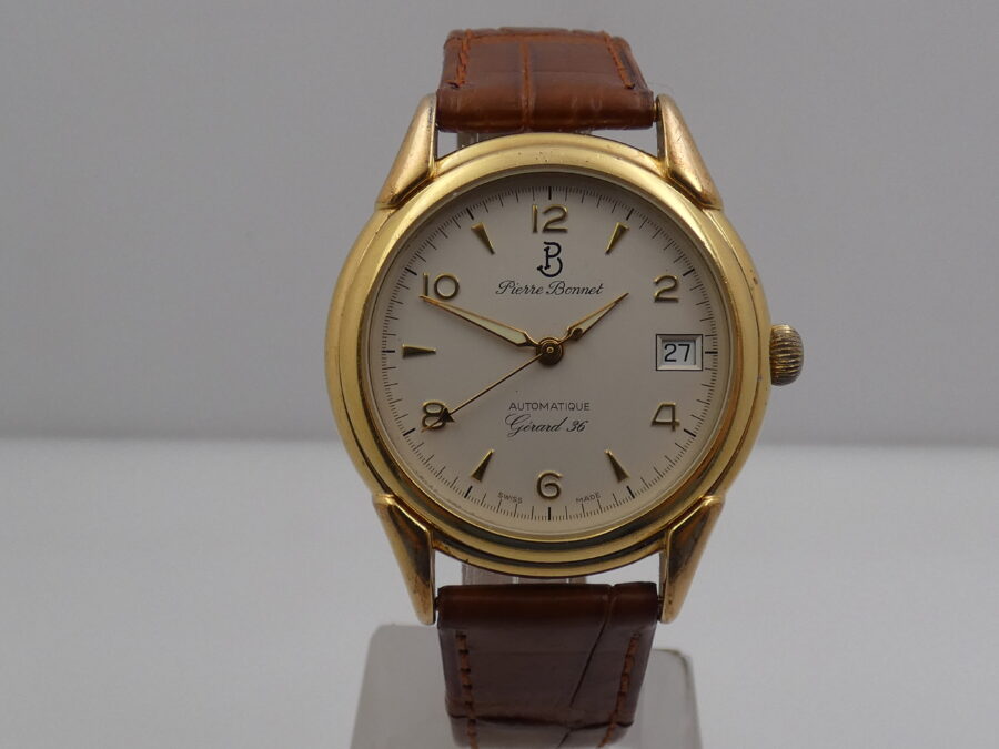 Pierre Bonnet Gerard 36 Automatic Date Oro 18 Kt Gold Filled ANNi '90s - immagine 8