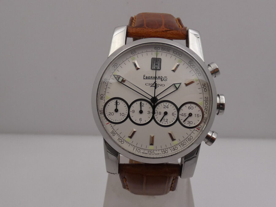 Cronografo Eberhard Chrono4 31041 Acciaio Automatico TOP CONDITION ANNI '2000s - immagine 8