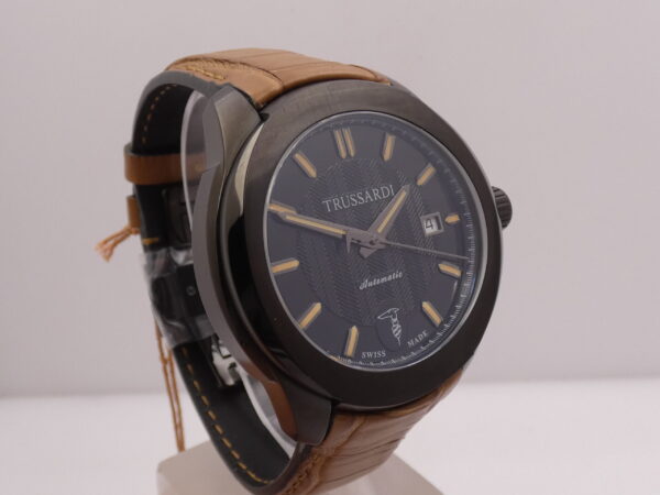 Trussardi T01 Automatic R2421100001 NEW BOX & PAPERS Acciaio Black PVD