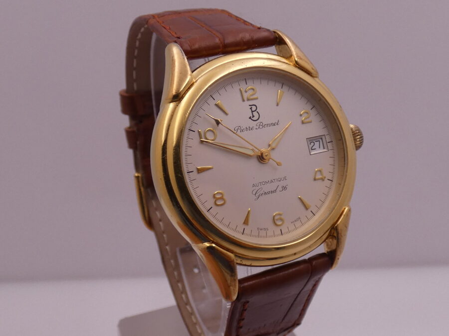 Pierre Bonnet Gerard 36 Automatic Date Oro 18 Kt Gold Filled ANNi '90s - immagine 10