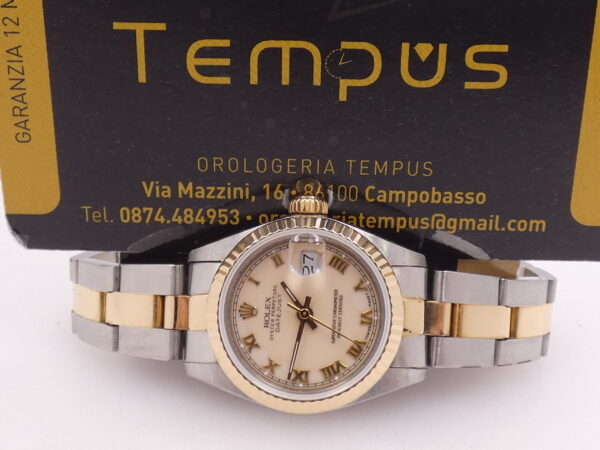 Rolex Datejust Lady 69173 Acciaio & Oro 18 Kt ANNO 1990 Automatico WITH BOX
