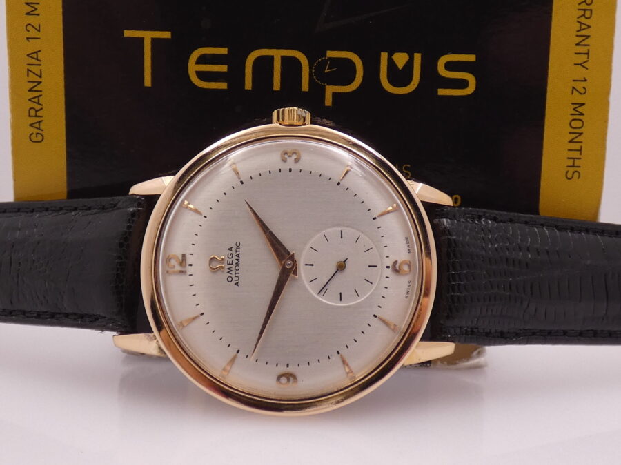 Omega Jumbo 37 mm Automatic Bumper 2714 ANNO 1947 Oro Rosa 18 Kt WITH BOX - immagine 2