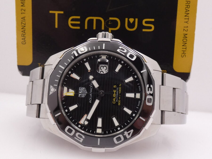 Tag Heuer Aquaracer WAY201A Ghiera Ceramica WITH BOX Automatico Acciaio Braccialato ANNO 2018 - immagine 2