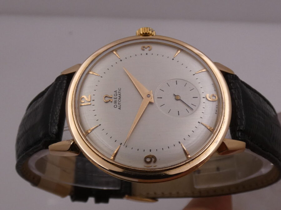 Omega Jumbo 37 mm Automatic Bumper 2714 ANNO 1947 Oro Rosa 18 Kt WITH BOX