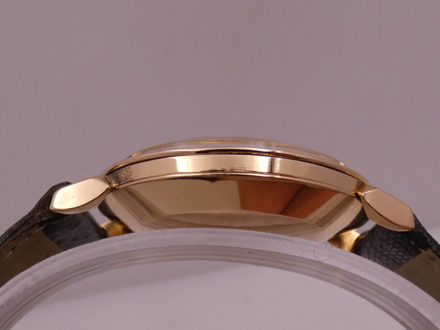 Omega Jumbo 37 mm Automatic Bumper 2714 ANNO 1947 Oro Rosa 18 Kt WITH BOX - immagine 12