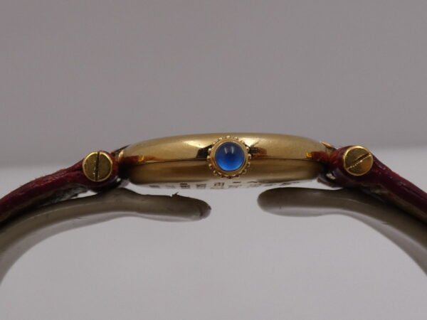 Cartier Gold Mantel Tank Vermeil Paris 590004 Argento 925 18 Kt Gold Filled WITH BOX ANNI '90