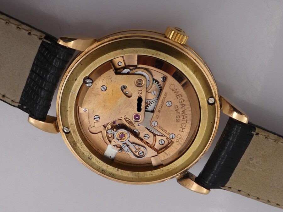 Omega Jumbo 37 mm Automatic Bumper 2714 ANNO 1947 Oro Rosa 18 Kt WITH BOX - immagine 16
