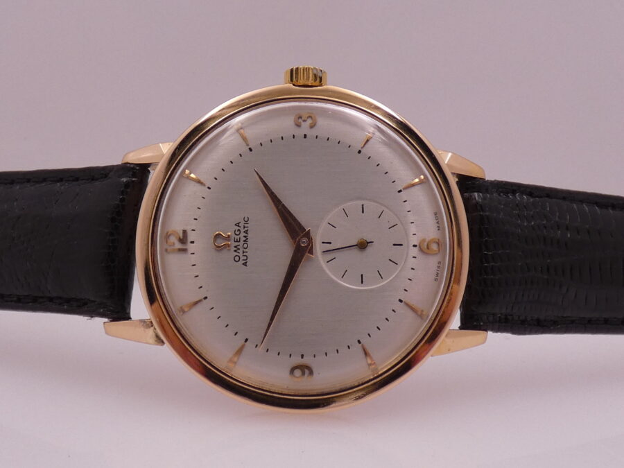 Omega Jumbo 37 mm Automatic Bumper 2714 ANNO 1947 Oro Rosa 18 Kt WITH BOX - immagine 3