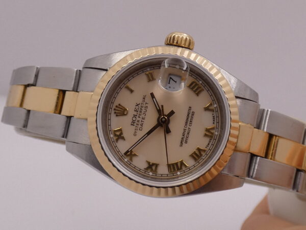 Rolex Datejust Lady 69173 Acciaio & Oro 18 Kt ANNO 1990 Automatico WITH BOX