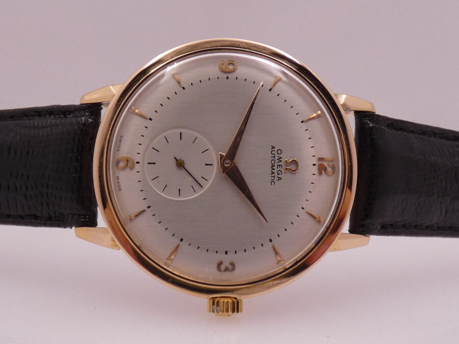 Omega Jumbo 37 mm Automatic Bumper 2714 ANNO 1947 Oro Rosa 18 Kt WITH BOX - immagine 4