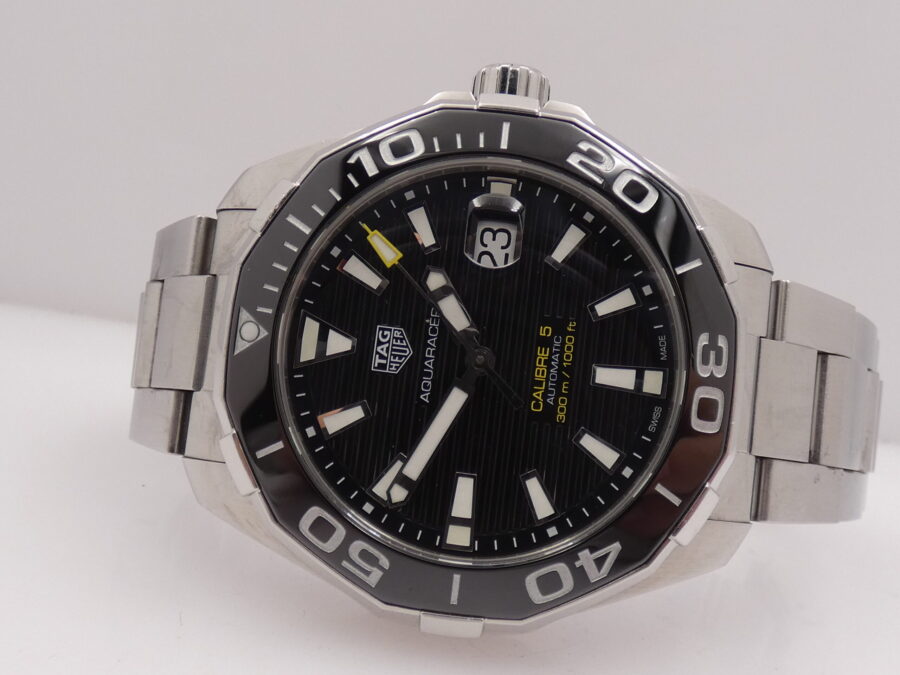 Tag Heuer Aquaracer WAY201A Ghiera Ceramica WITH BOX Automatico Acciaio Braccialato ANNO 2018 - immagine 4