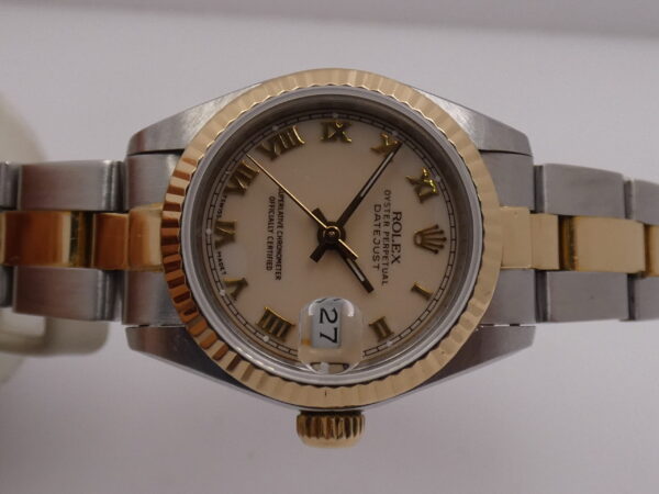 Rolex Datejust Lady 69173 Acciaio & Oro 18 Kt ANNO 1990 Automatico WITH BOX