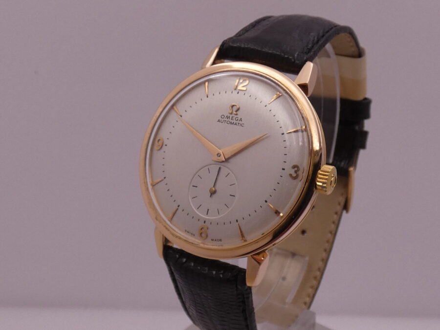 Omega Jumbo 37 mm Automatic Bumper 2714 ANNO 1947 Oro Rosa 18 Kt WITH BOX - immagine 6