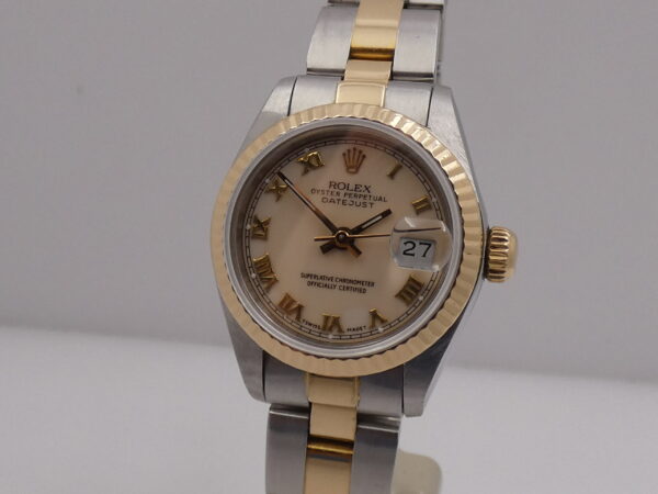 Rolex Datejust Lady 69173 Acciaio & Oro 18 Kt ANNO 1990 Automatico WITH BOX