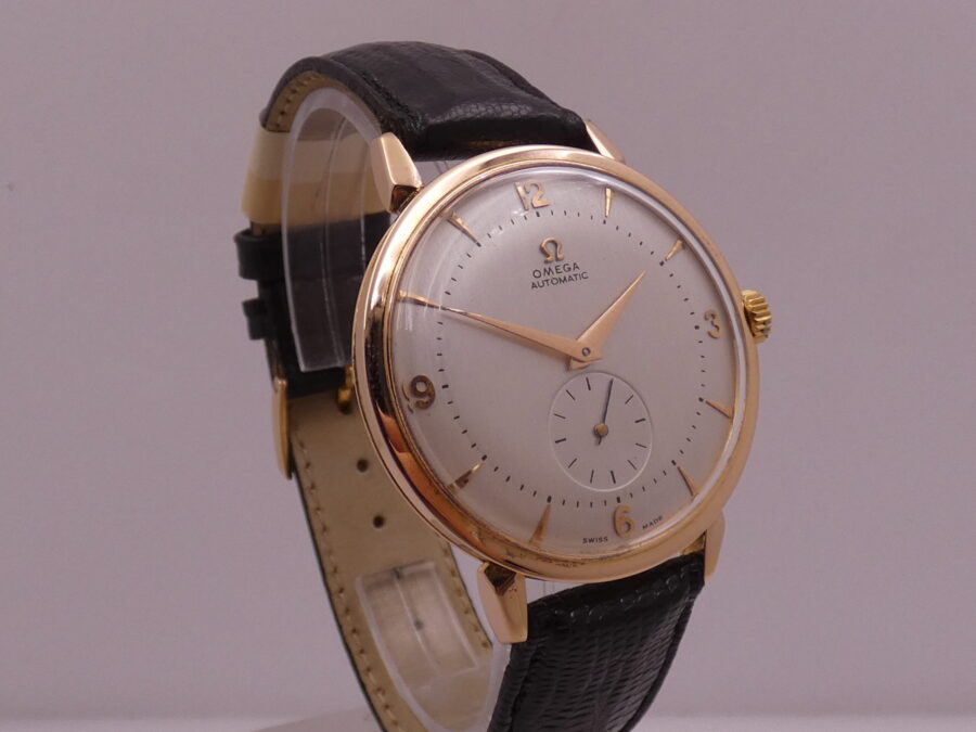 Omega Jumbo 37 mm Automatic Bumper 2714 ANNO 1947 Oro Rosa 18 Kt WITH BOX - immagine 7