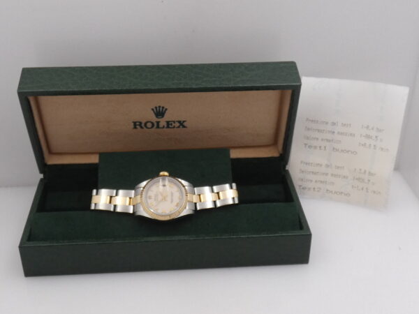 Rolex Datejust Lady 69173 Acciaio & Oro 18 Kt ANNO 1990 Automatico WITH BOX
