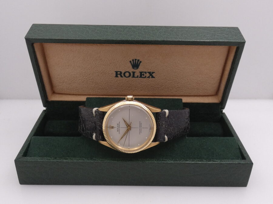 Rolex OysterPerpetual 1005 Oro 18 Kt Automatico ANNO 1965 Top Condition WITH BOX - immagine 10