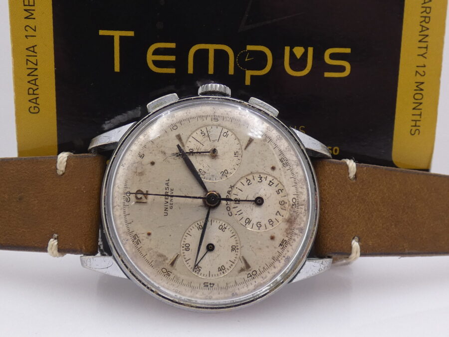 Cronografo Universal Geneve Compax Jumbo 38mm 32417 Carica Manuale ANNI '50s - immagine 2