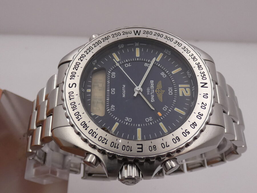 Cronografo Breitling Pluton Professional A51038 Acciaio ANNi '90 Braccialato - immagine 3