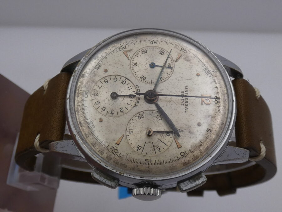 Cronografo Universal Geneve Compax Jumbo 38mm 32417 Carica Manuale ANNI '50s - immagine 3