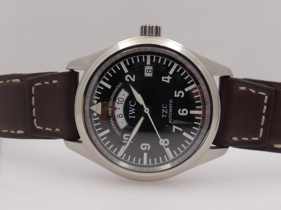 IWC Pilot Spitfire UTC TZC IW3251 Acciaio Automatico WITH BOX - immagine 3
