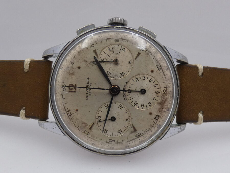 Cronografo Universal Geneve Compax Jumbo 38mm 32417 Carica Manuale ANNI '50s - immagine 4