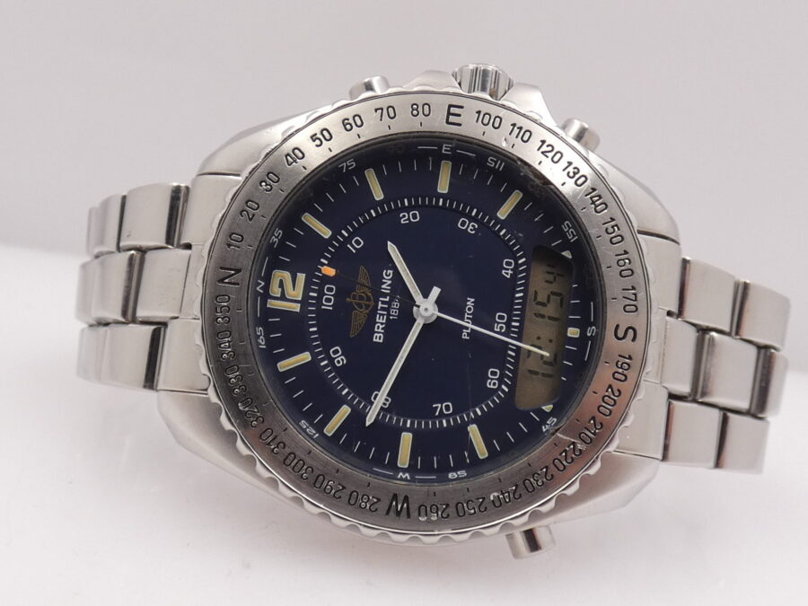 Cronografo Breitling Pluton Professional A51038 Acciaio ANNi '90 Braccialato - immagine 5