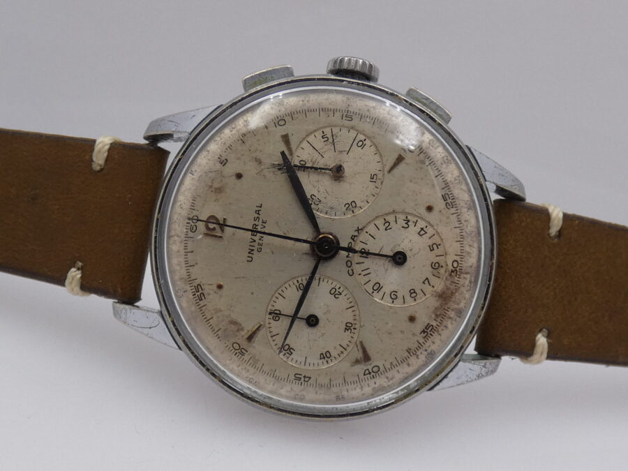 Cronografo Universal Geneve Compax Jumbo 38mm 32417 Carica Manuale ANNI '50s - immagine 5