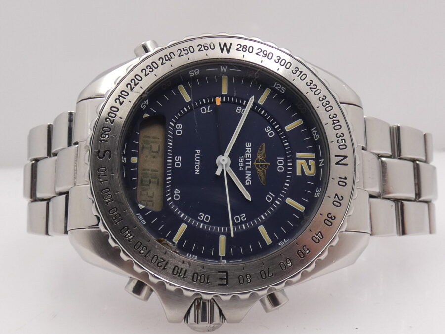Cronografo Breitling Pluton Professional A51038 Acciaio ANNi '90 Braccialato - immagine 6