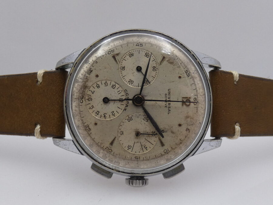 Cronografo Universal Geneve Compax Jumbo 38mm 32417 Carica Manuale ANNI '50s - immagine 6