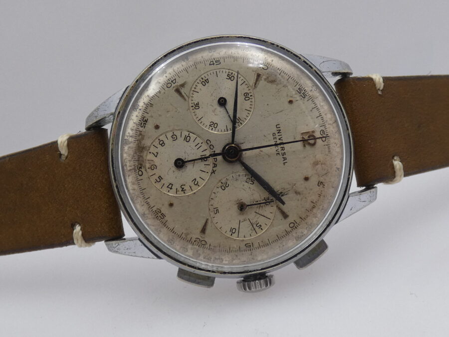 Cronografo Universal Geneve Compax Jumbo 38mm 32417 Carica Manuale ANNI '50s - immagine 7