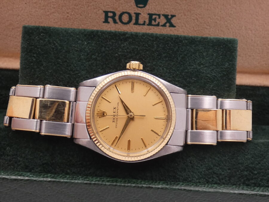 Rolex OysterPerpetual Mid-Size 6548 ANNO 1958 Acciaio & Oro 18 Kt Automatico - immagine 8