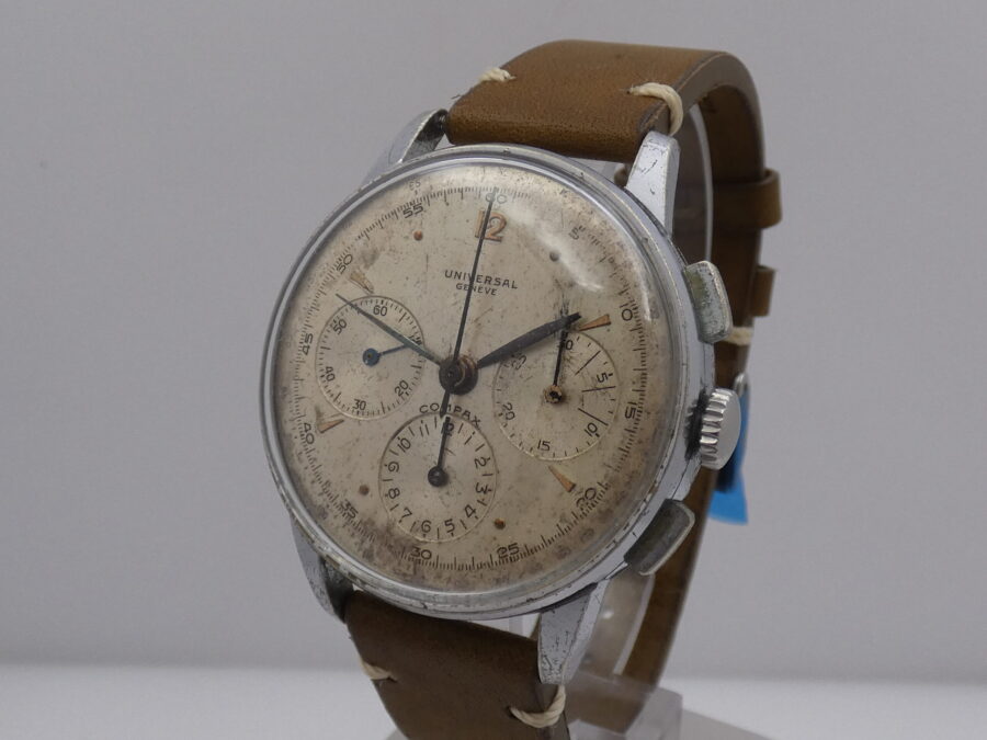 Cronografo Universal Geneve Compax Jumbo 38mm 32417 Carica Manuale ANNI '50s - immagine 9