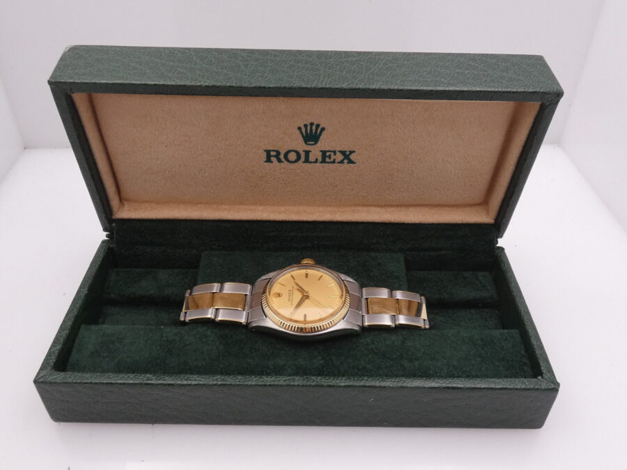 Rolex OysterPerpetual Mid-Size 6548 ANNO 1958 Acciaio & Oro 18 Kt Automatico - immagine 9