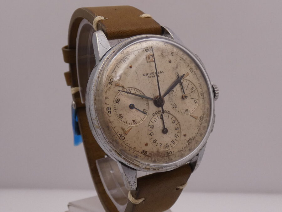 Cronografo Universal Geneve Compax Jumbo 38mm 32417 Carica Manuale ANNI '50s - immagine 10
