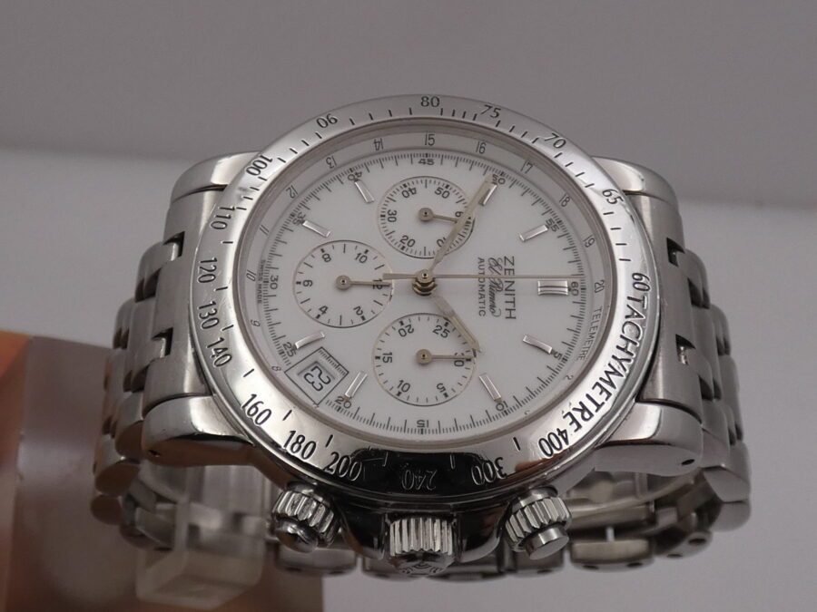 Cronografo Zenith El Primero Rainbow 15/02-0460-400 Acciaio WITH BOX Automatico ANNI '90