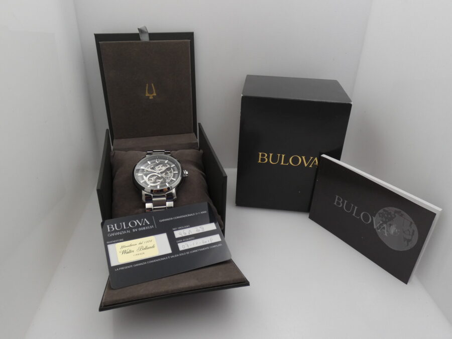 Bulova Sutton Skeleton 96A208 BOX & PAPERS Anno 2019 Acciaio Automatico - immagine 12