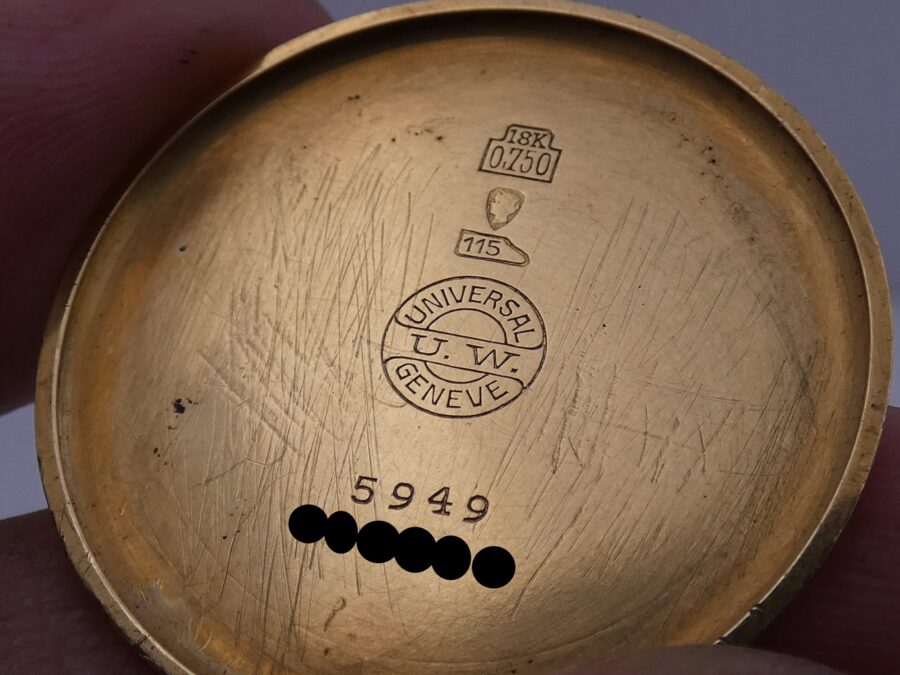 Universal Geneve Vintage 5949 Oro 18 Kt ANNO 1937 Carica Manuale - immagine 15