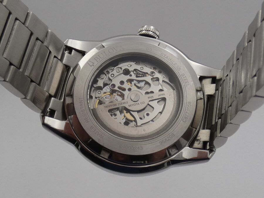 Bulova Sutton Skeleton 96A208 BOX & PAPERS Anno 2019 Acciaio Automatico - immagine 16