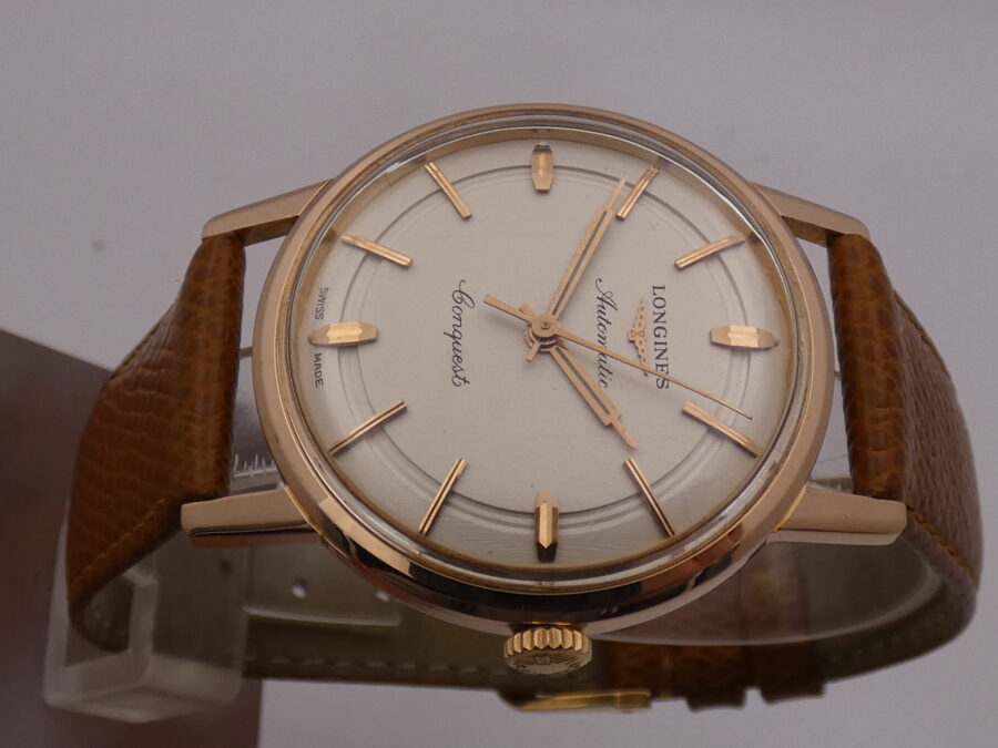 Longines Conquest 9021 Oro Rosa 18 Kt Carica Automatica ANNO 1961 - immagine 3
