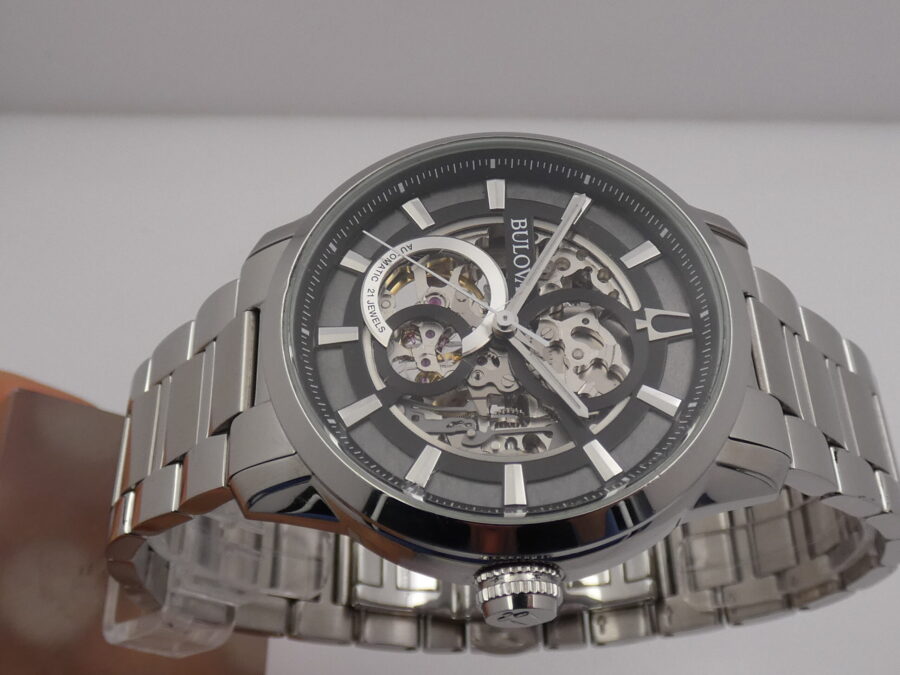 Bulova Sutton Skeleton 96A208 BOX & PAPERS Anno 2019 Acciaio Automatico - immagine 3