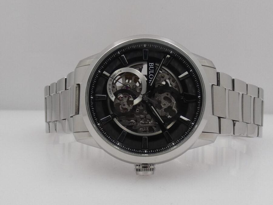Bulova Sutton Skeleton 96A208 BOX & PAPERS Anno 2019 Acciaio Automatico - immagine 6