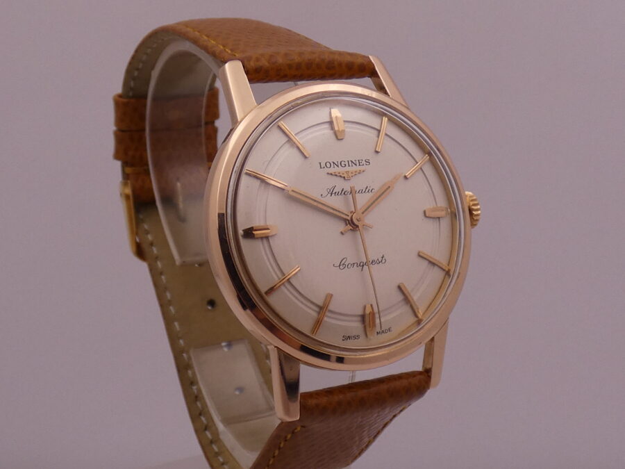 Longines Conquest 9021 Oro Rosa 18 Kt Carica Automatica ANNO 1961 - immagine 10