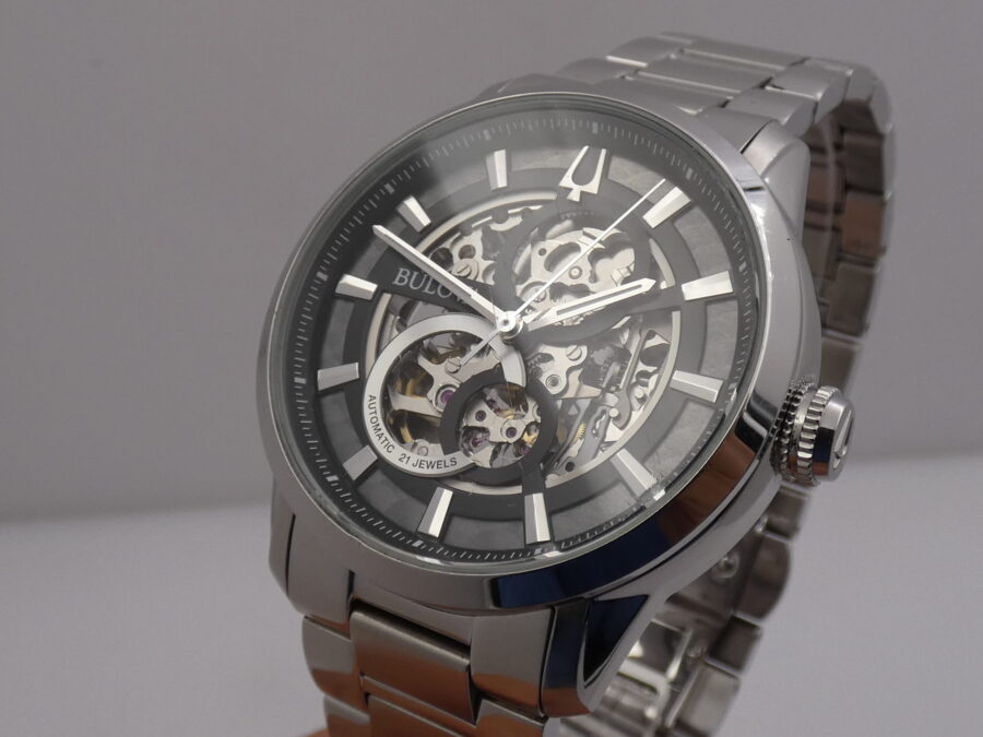 Bulova Sutton Skeleton 96A208 BOX & PAPERS Anno 2019 Acciaio Automatico - immagine 9