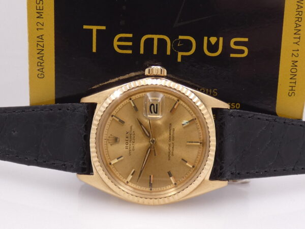 Rolex Datejust 1601 ANNO 1964 Oro Massiccio 18 Kt Leaf Hands Carica Automatica