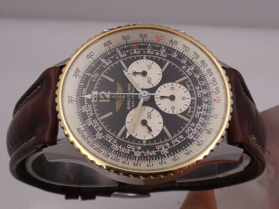 Cronografo Breitling Navitimer 81600 Acciaio & Oro WITH BOX Automatico ANNI '90s - immagine 2