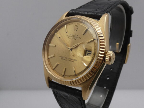Rolex Datejust 1601 ANNO 1964 Oro Massiccio 18 Kt Leaf Hands Carica Automatica