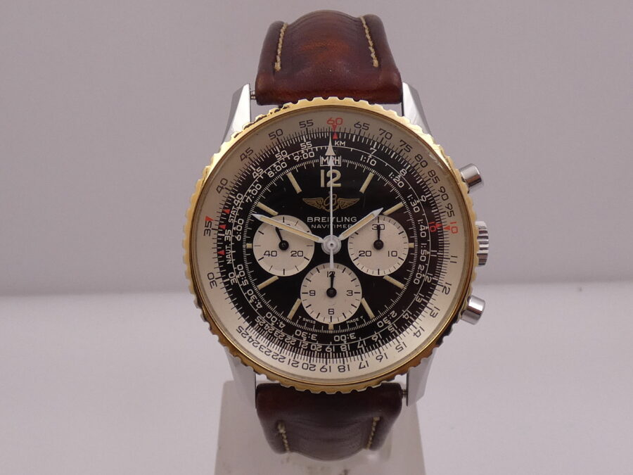 Cronografo Breitling Navitimer 81600 Acciaio & Oro WITH BOX Automatico ANNI '90s - immagine 5
