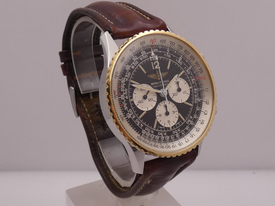 Cronografo Breitling Navitimer 81600 Acciaio & Oro WITH BOX Automatico ANNI '90s - immagine 7
