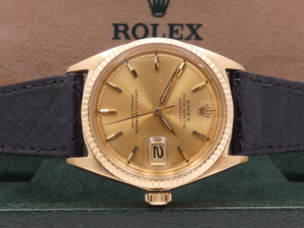 Rolex Datejust 1601 ANNO 1964 Oro Massiccio 18 Kt Leaf Hands Carica Automatica